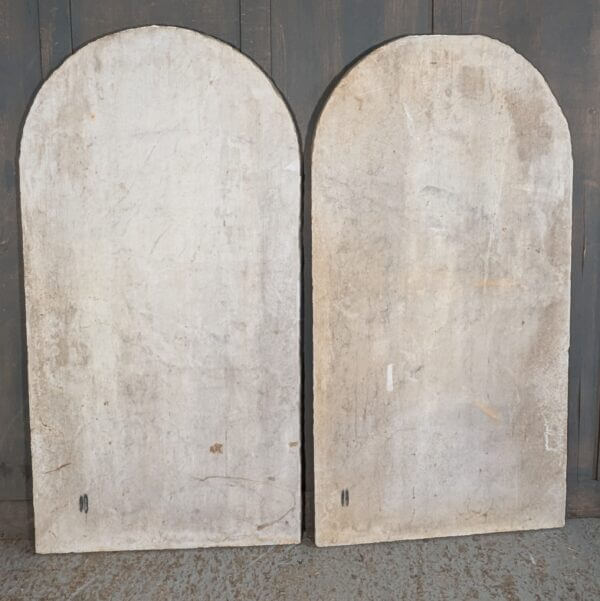 Original Impressive Victorian Solid Marble Pair of Large Holy Commandment Tablets