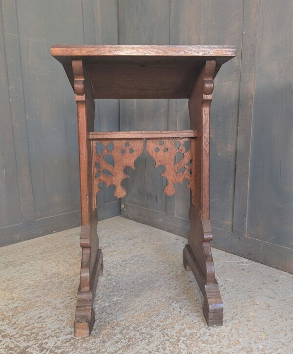 Fine Well Carved Antique Oak Gothic Prayer Desk Prie Dieu from Oxford Oratory