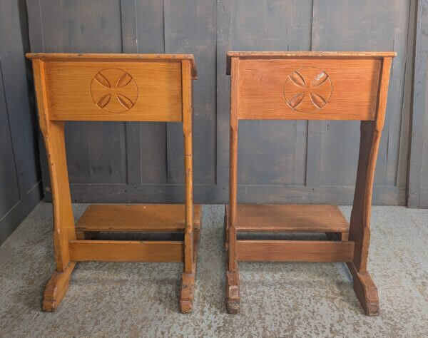 Faux Oak Painted Prayer Desks Prie Dieux from Oxford Oratory