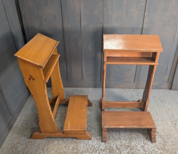 Faux Oak Painted Prayer Desks Prie Dieux from Oxford Oratory