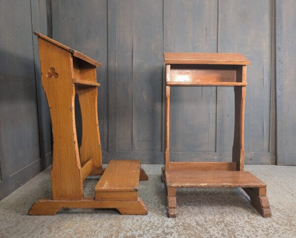 Faux Oak Painted Prayer Desks Prie Dieux from Oxford Oratory