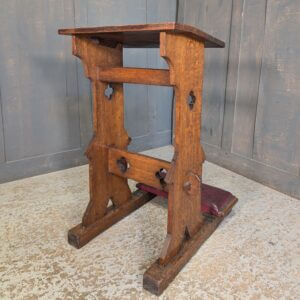 Small Antique Oak Prayer Desk Prie Dieu from Oxford Oratory