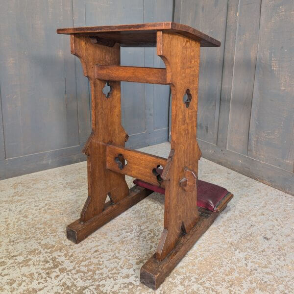 Small Antique Oak Prayer Desk Prie Dieu from Oxford Oratory