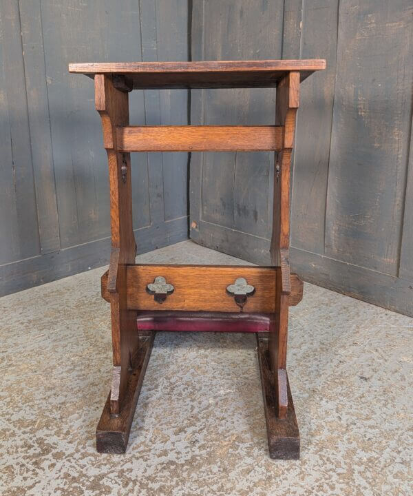 Small Antique Oak Prayer Desk Prie Dieu from Oxford Oratory