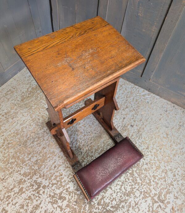 Small Antique Oak Prayer Desk Prie Dieu from Oxford Oratory