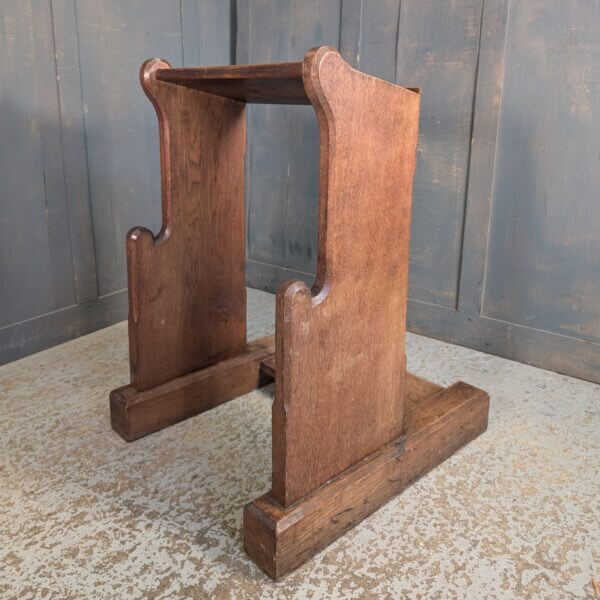 Very Solid Oak Dovetailed Antique Prie Dieu Prayer Desk in the Style of Pew