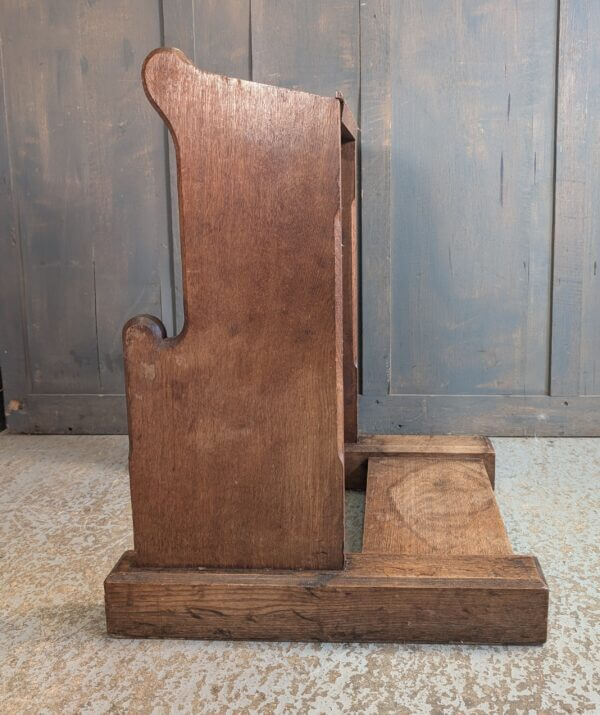 Very Solid Oak Dovetailed Antique Prie Dieu Prayer Desk in the Style of Pew