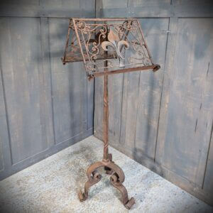 Worth Abbey Lady Chapel Heavy Wrought Iron Ancient Styled Church Lectern Ambo