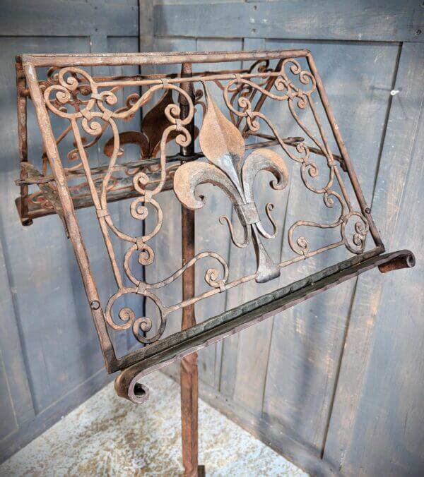 Worth Abbey Lady Chapel Heavy Wrought Iron Ancient Styled Church Lectern Ambo