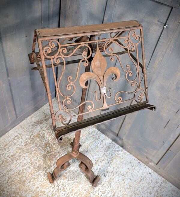 Worth Abbey Lady Chapel Heavy Wrought Iron Ancient Styled Church Lectern Ambo