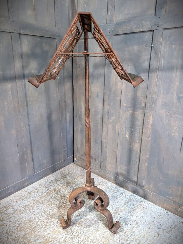 Worth Abbey Lady Chapel Heavy Wrought Iron Ancient Styled Church Lectern Ambo