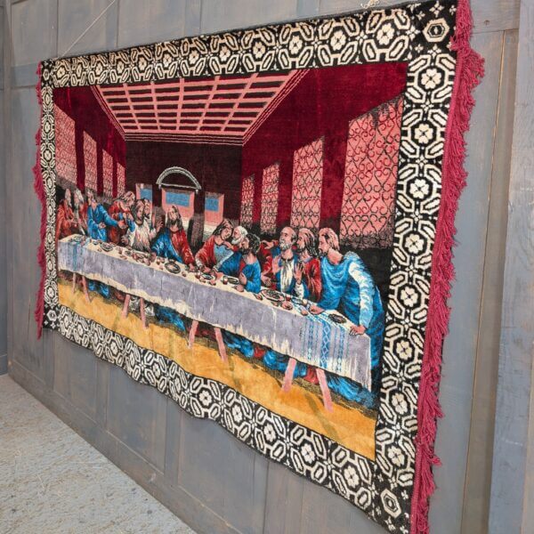 Very Large Bolvian Favela Tapestry of The Last Supper