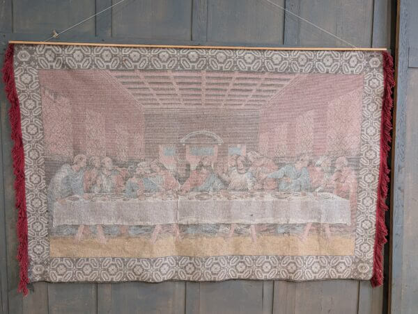 Very Large Bolvian Favela Tapestry of The Last Supper