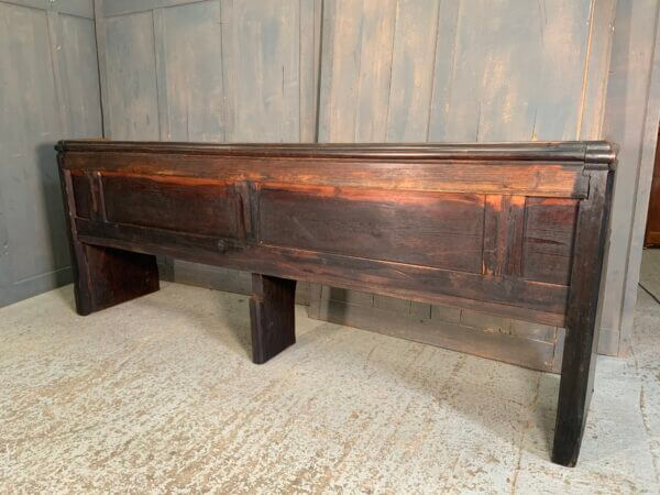 Heavy Duty Stained Pitch Pine Elbowed Pews Benches from St Chad's Parish Church Romford Type 2