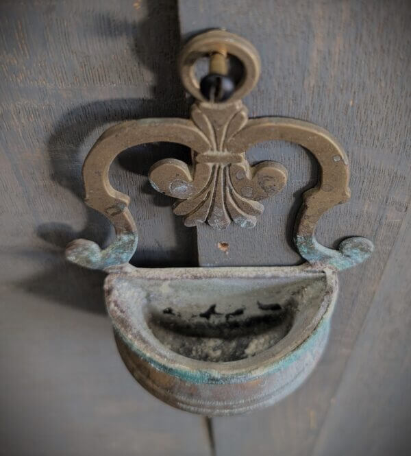 Wall Mounted Vinatge Piscina Stoop Holy Water Font from Shrewsbury Cathedral