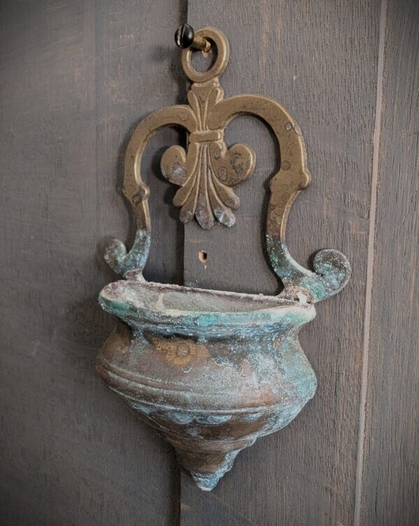 Wall Mounted Vinatge Piscina Stoop Holy Water Font from Shrewsbury Cathedral