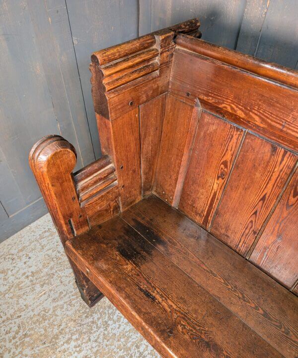 Gothic Mid 19th Century All pine Carved Pews from St Oswald's Oswestry Type 3