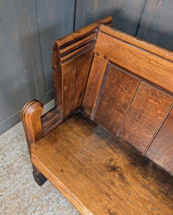 Gothic Mid 19th Century Oak Carved Pews from St Oswald's Oswestry Type 1