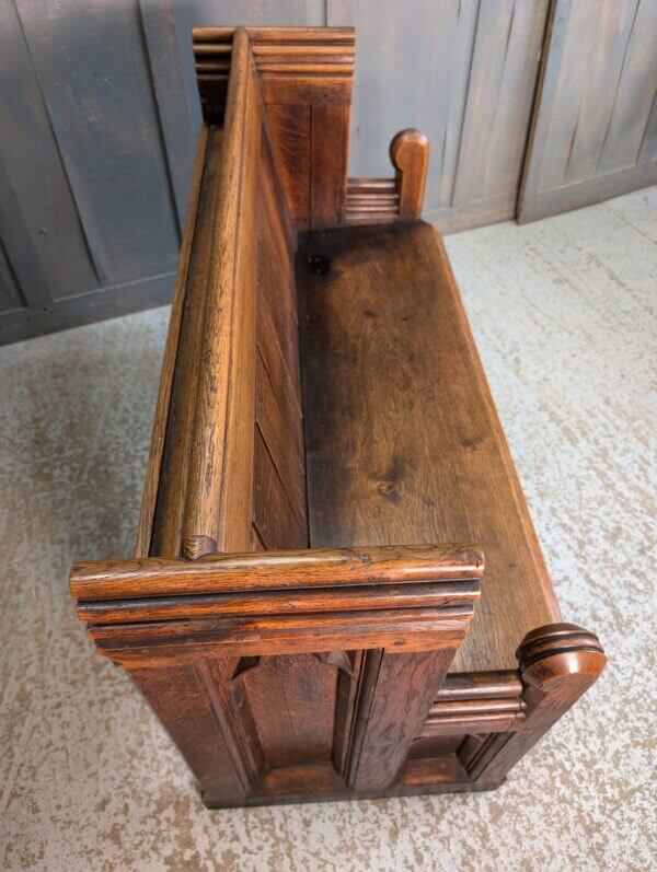 Gothic Mid 19th Century Oak Carved Pews from St Oswald's Oswestry Type 1