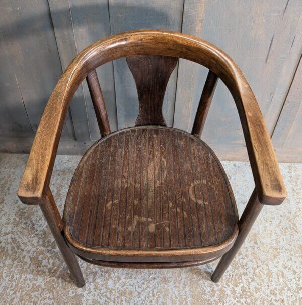 1930's Vintage Bentwood Office Armchair by Thonet