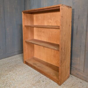 Simple 1960's Hardwood Veneer Bookcase from Worth Abbey in need of Painting etc.