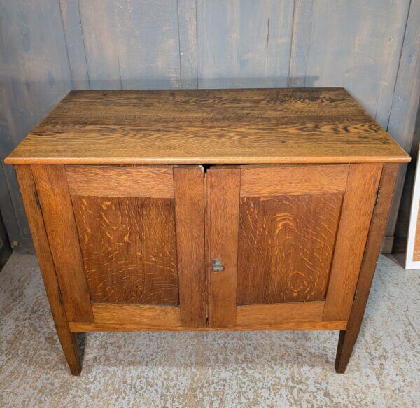 Early 20th Century Oak North European Textile Plan Chest Press