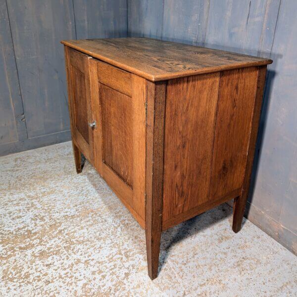 Early 20th Century Oak North European Textile Plan Chest Press