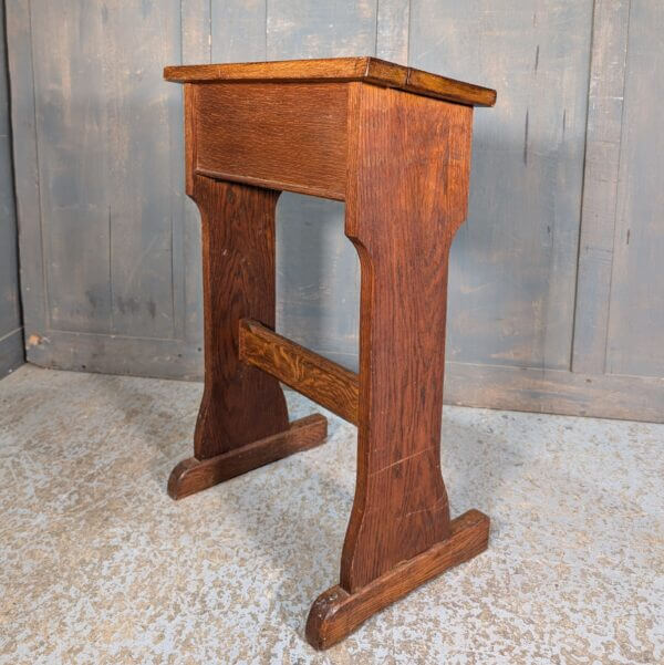 Vintage Oak Prayer Desk Prie Dieu from Oxford Oratory with Storage