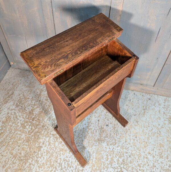 Vintage Oak Prayer Desk Prie Dieu from Oxford Oratory with Storage