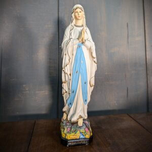 Charming Mid Size Religious Statue of Our Lady of Lourdes BVM Madonna