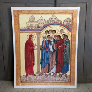 Giant Icon Reproduction of Mary Magdalene Announcing the Resurrection