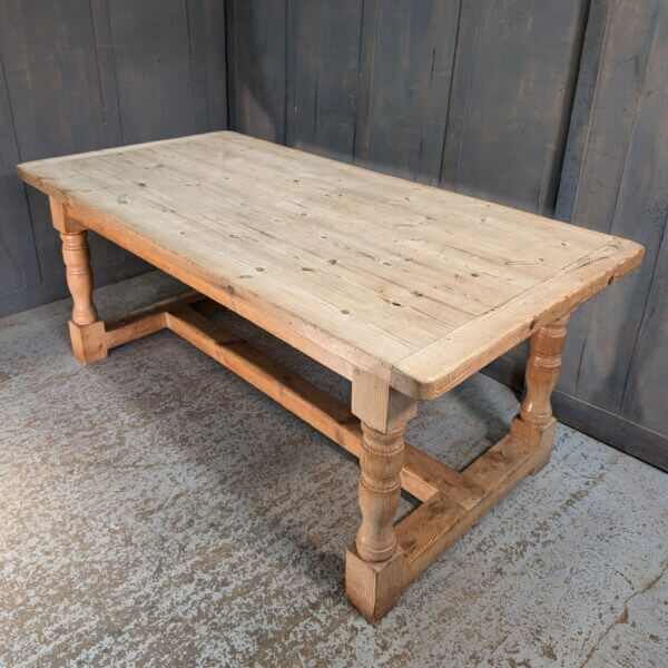 Classic Reclaimed Pine Plank Refectory Table