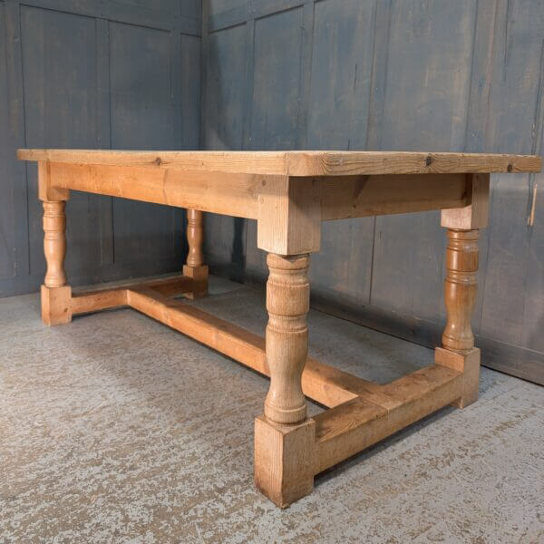 Classic Reclaimed Pine Plank Refectory Table