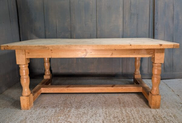 Classic Reclaimed Pine Plank Refectory Table