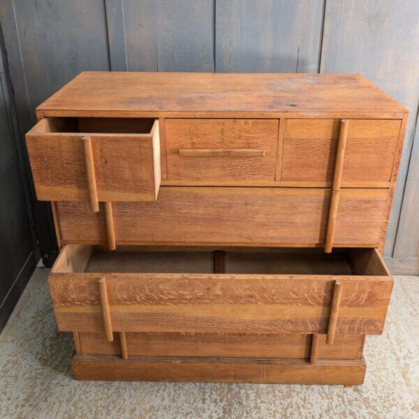 Interesting Mid-Century Heals Danish Style Chest of Six Drawers