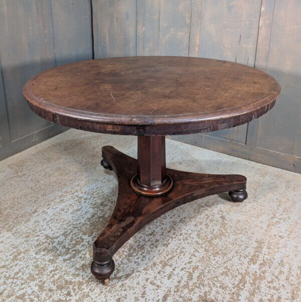 Characterful Victorian Mahogany Tilt Top Circular Breakfast Table