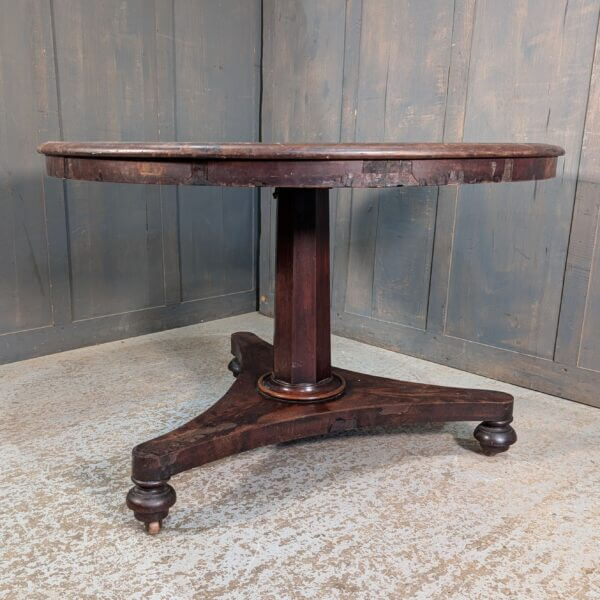 Characterful Victorian Mahogany Tilt Top Circular Breakfast Table