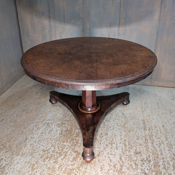 Characterful Victorian Mahogany Tilt Top Circular Breakfast Table