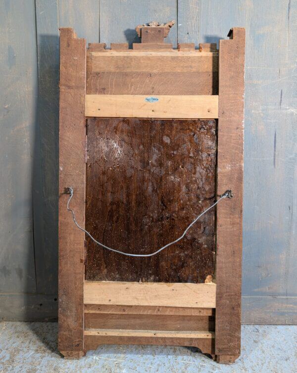 'Here is your Mother' Antique Oak Framed Centrepiece with Oil Painting of the Holy Virgin