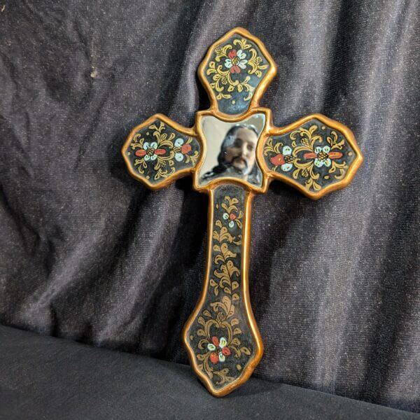 Decorative Peruvian 'Mirror' Cross - We Can All Be Godly