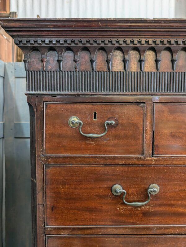 Antique George III Chest on Chest Tallboy Chest of Drawers