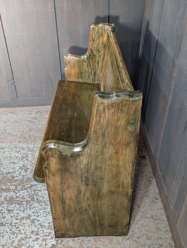 Vintage Canadian Green Oak Panel Back Church Chapel Pews Benches from United Church Crowborough