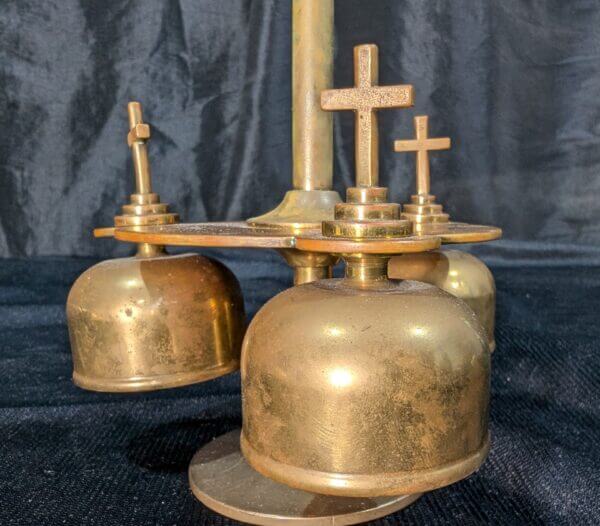 Sweet Small Yet Heavy Three Bell Sanctus Liturgy Bells from St Albans, Derby