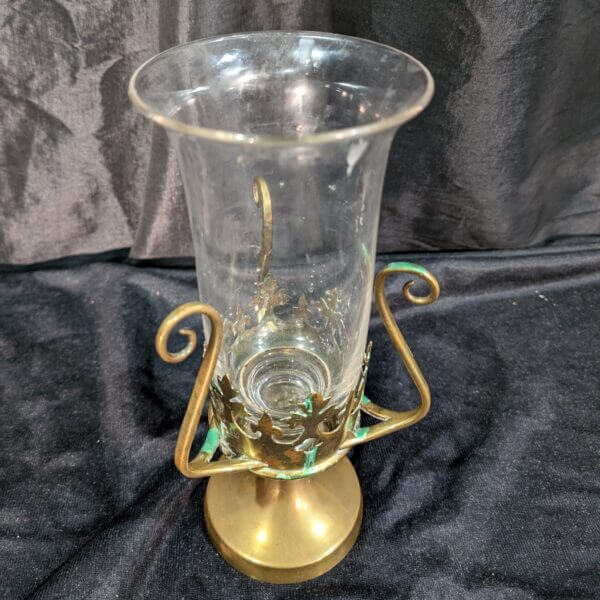 Vintage Brass Table Sanctuary Lamp from St Albans Derby