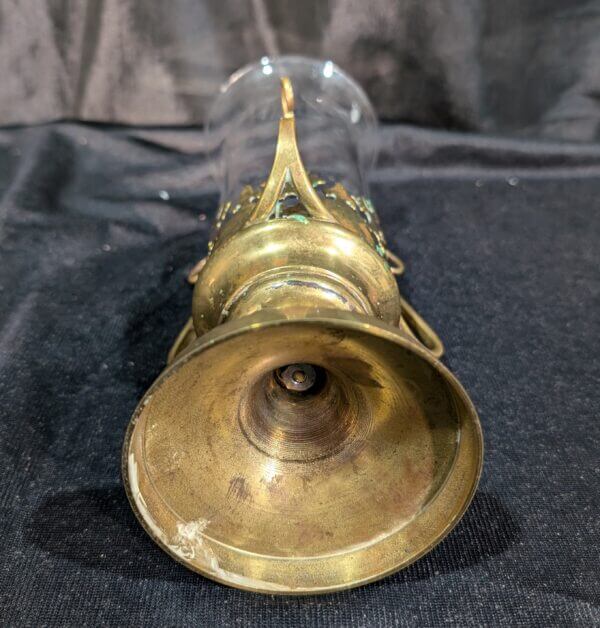 Vintage Brass Table Sanctuary Lamp from St Albans Derby