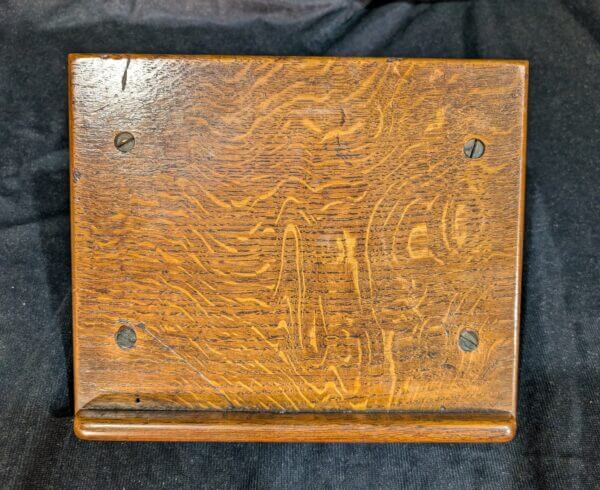 Very Small Antique Oak Gothic Missal Stand from St Alban's Derby