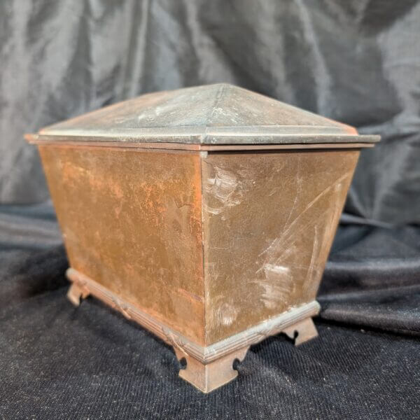 Vintage Bronze Casket (empty) suitable for Larger Relics or Cremation Ashes