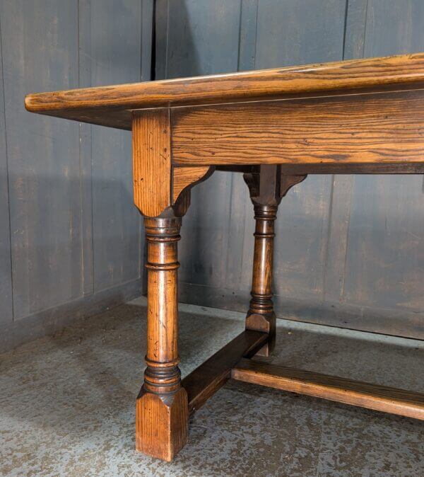 Classic Shaped Ash Wood Refectory Table