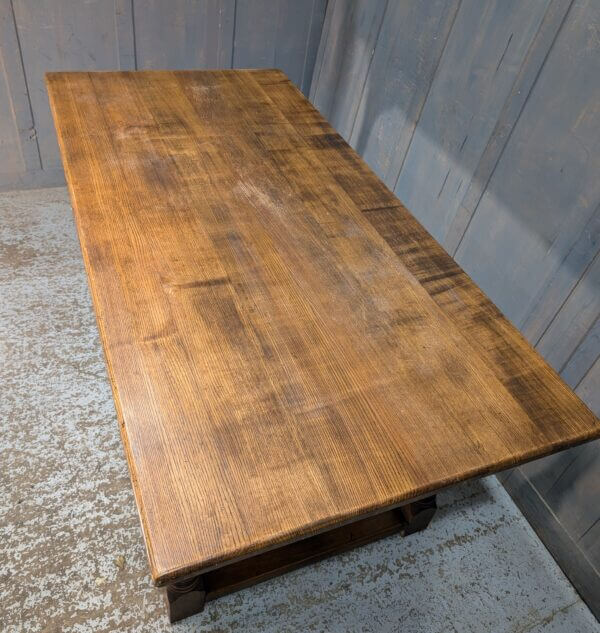 Classic Shaped Ash Wood Refectory Table