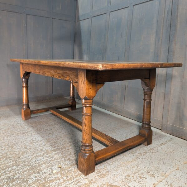 Classic Shaped Ash Wood Refectory Table